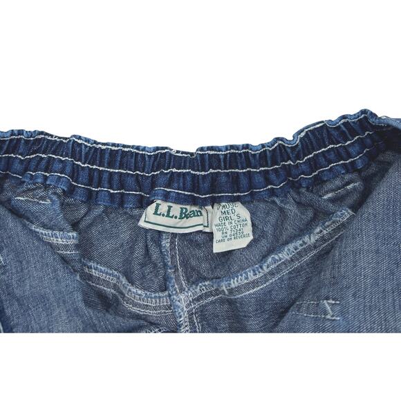 Vintage Girls L.L. Bean Embroidered Denim Skirt - Picture 3 of 5